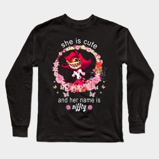 She Is Cute And Her Name Is Niffty - Cute Hazbin Hotel Niffty Long Sleeve T-Shirt